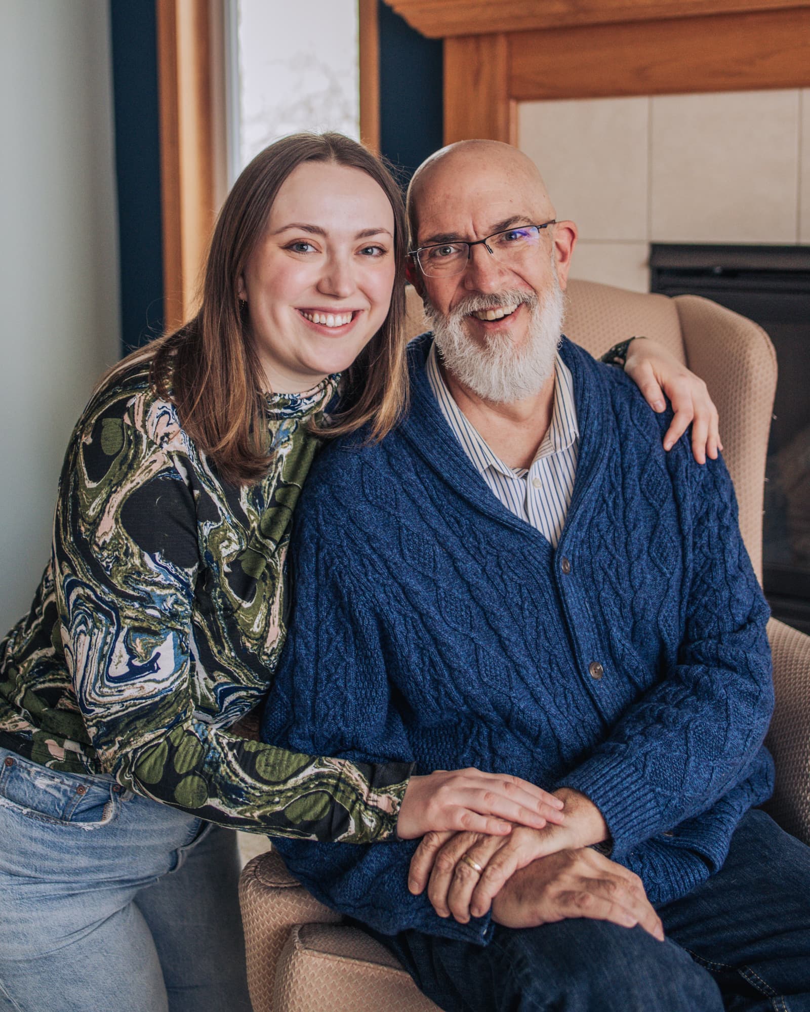 Claire and her father, John